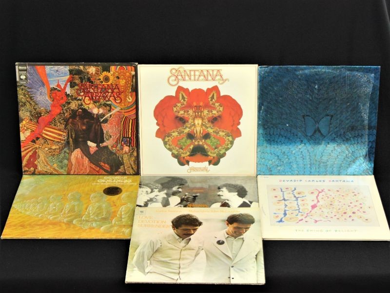 Santana & Carlos Santana 7 LP's